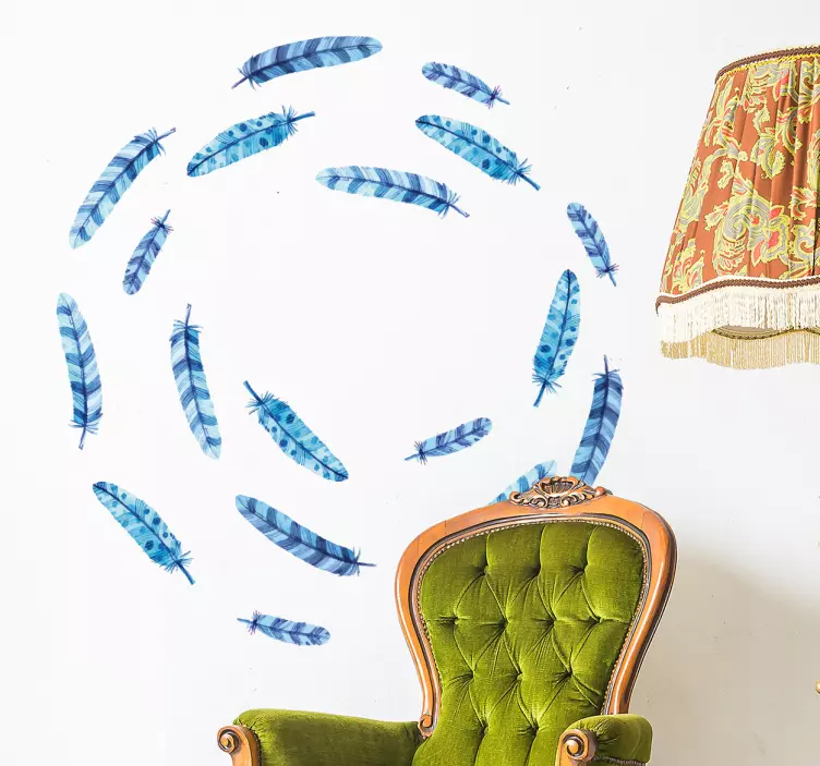 Nálepka z vtáčieho peria - Tenstickers