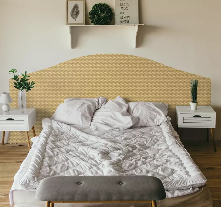 Nálepka za posteľ textúra prútie - Tenstickers