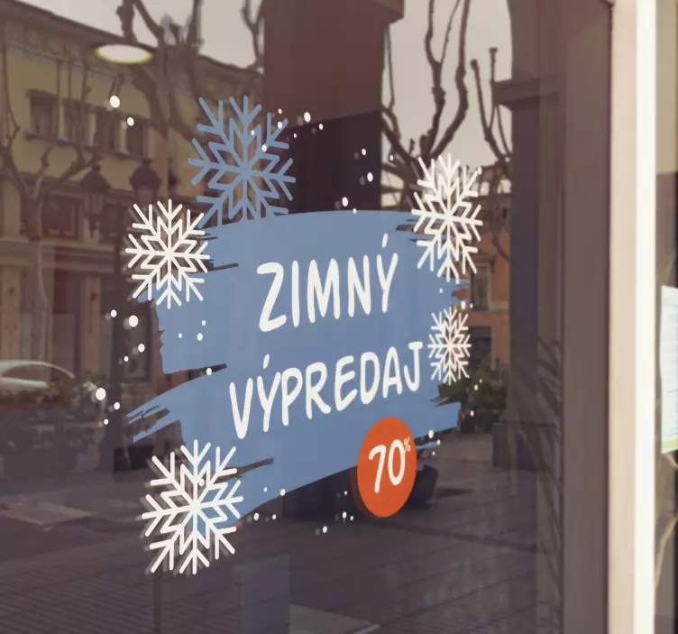 Nálepka Zimný výpredaj na mieru - Tenstickers