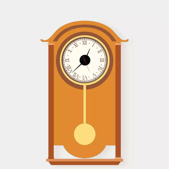 Nálepkové hodiny klasické kyvadlo - Tenstickers