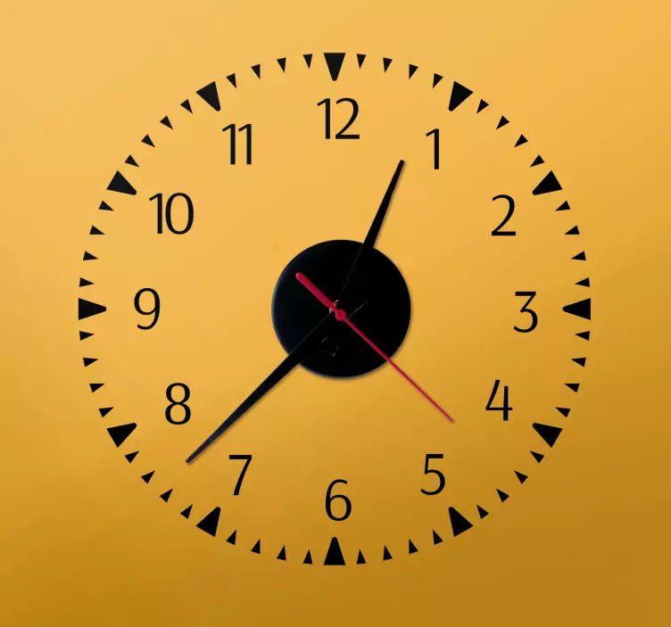 Nálepkové hodiny minimalistický dizajn - Tenstickers