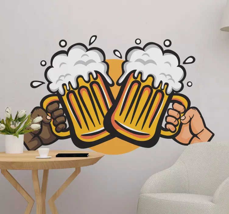 Nálepku na pivo na zdravie - Tenstickers