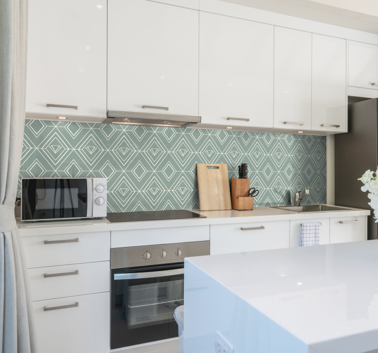 nalepky na stenu do kuchyne vzor geometrický Art Deco - Tenstickers