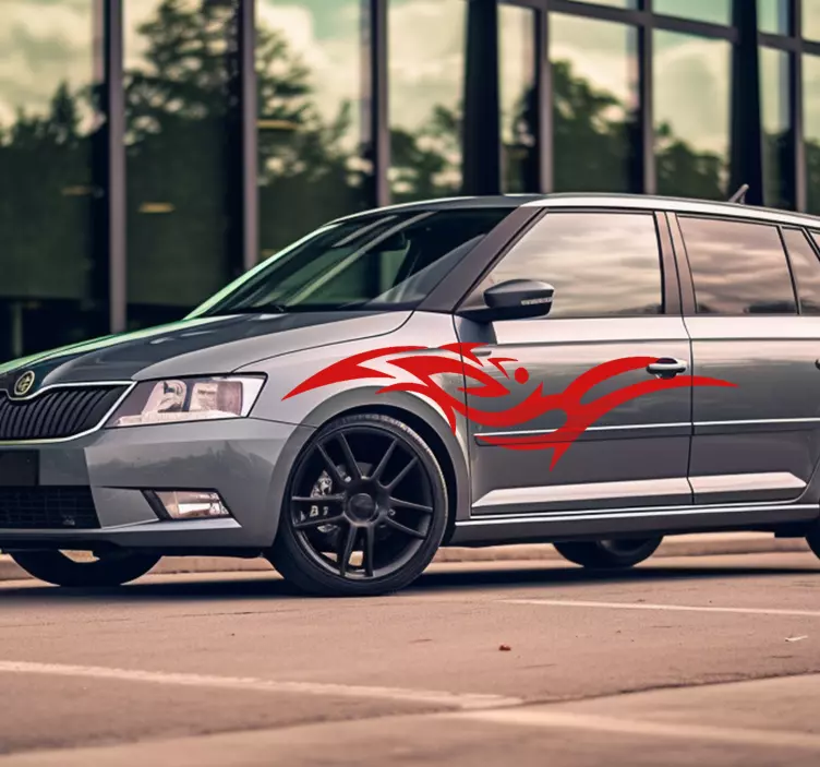 nalepka na auto kmeňový - Tenstickers