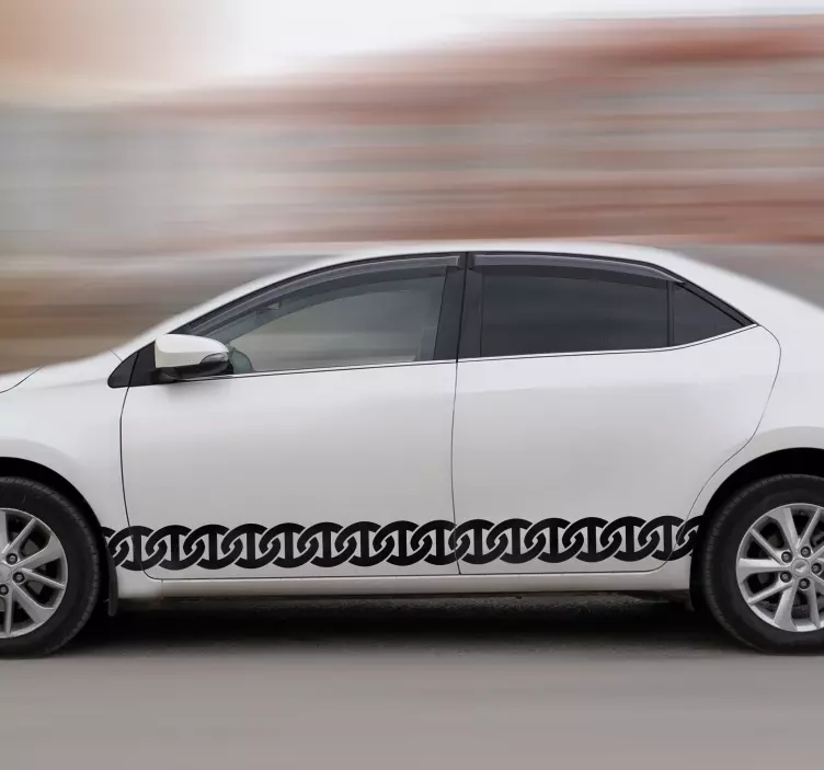 nalepka na auto reťaze - Tenstickers