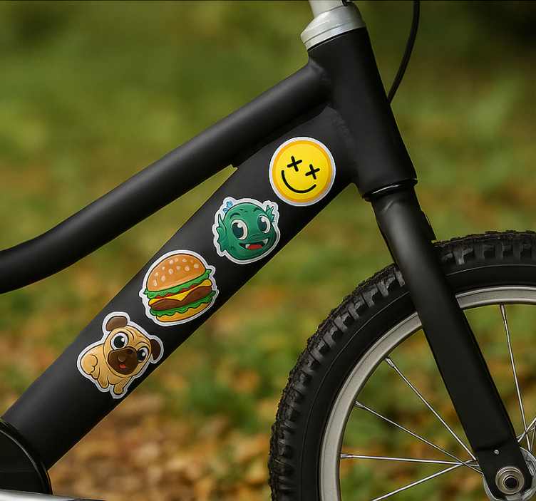 nalepky na bicykel kolekcia kreslených postavičiek - Tenstickers