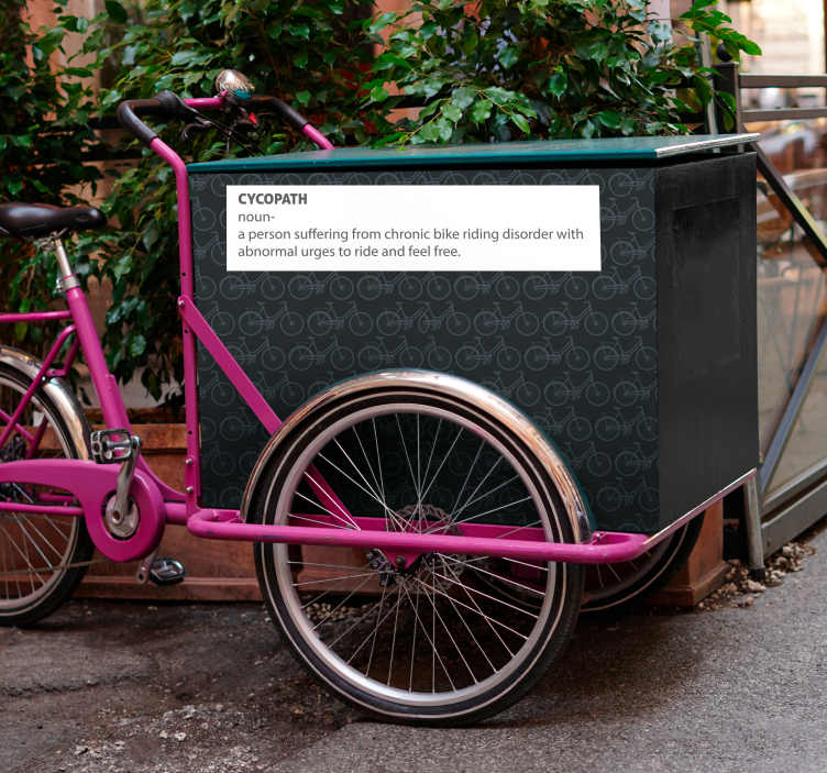 nalepky na bicykel kykopatik nabáda k jazde - Tenstickers