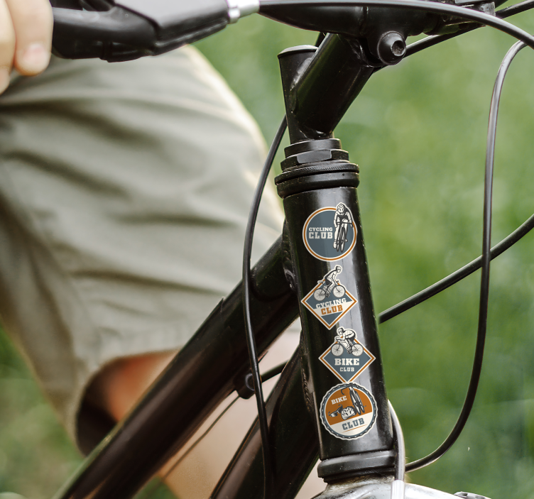 nalepky na bicykel návrh cyklistickej scény - Tenstickers