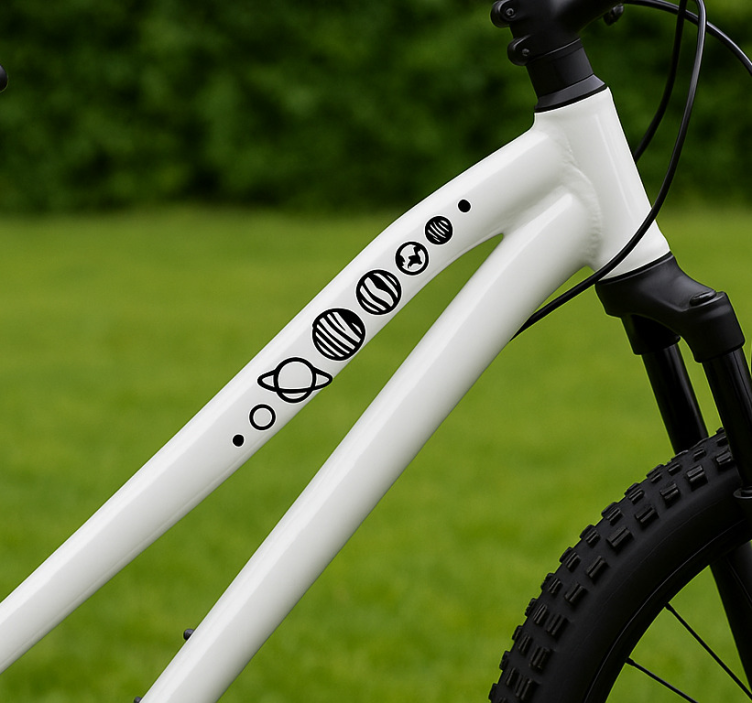 Nalepky na bicykel planet line - Tenstickers