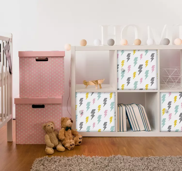 Nálepka s búrkovým vzorom nábytku - Tenstickers