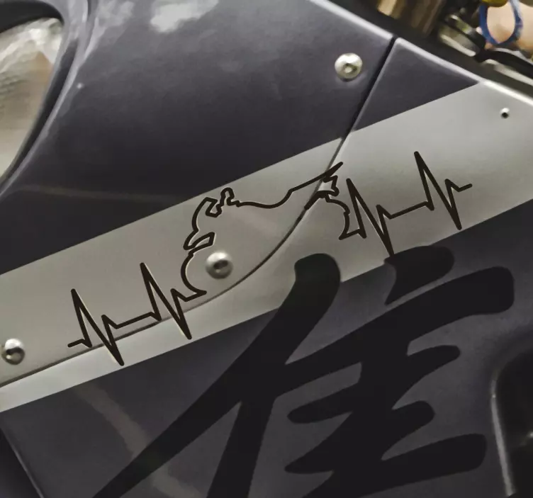 Obojok s motívom motocykla - Tenstickers