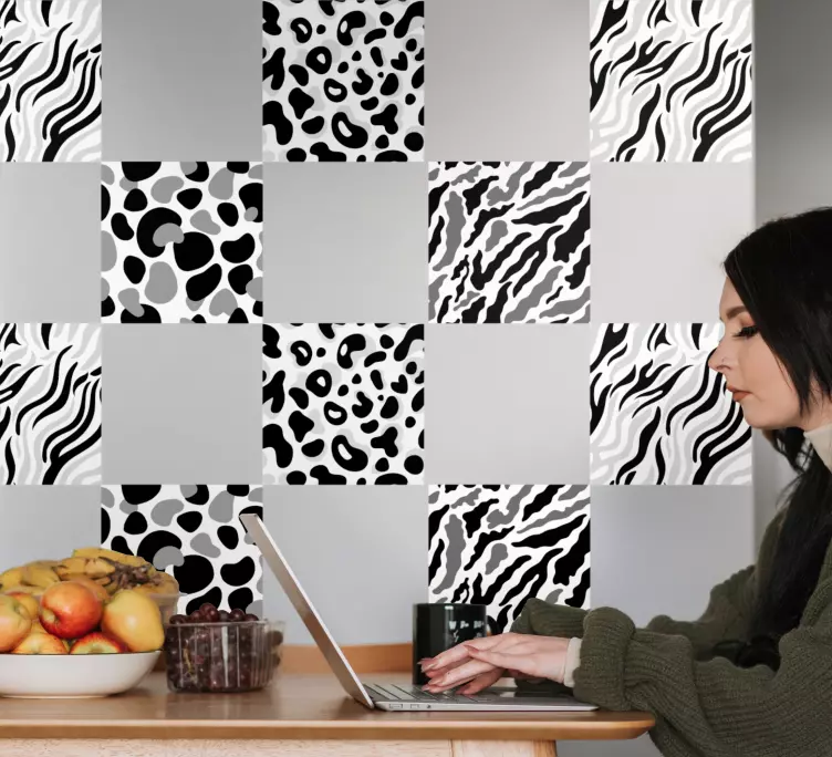 Nálepky na stenu na dizajnové kvarteto - Tenstickers