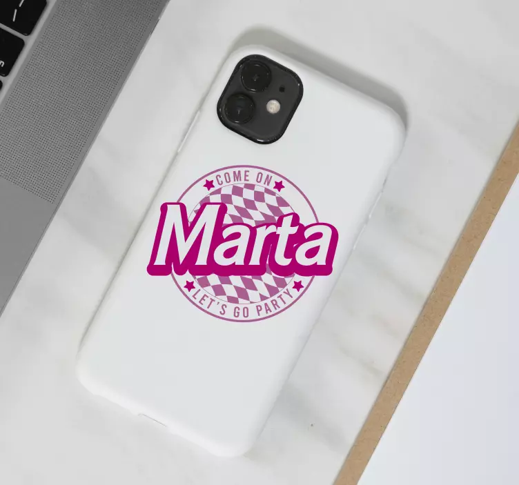 nalepka na iphone poďme na párty! - Tenstickers