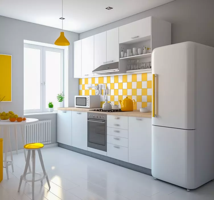 nalepky na obkladačky jednofarebné dlaždice - Tenstickers