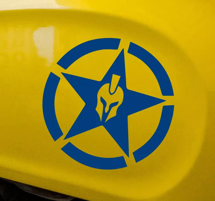 Nálepka spartan star motocykl - Tenstickers