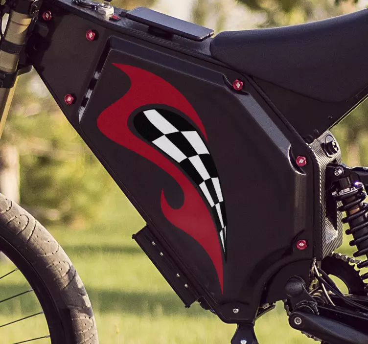 Vinylová nálepka pre motocyklové preteky - Tenstickers