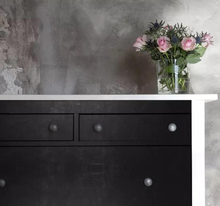 Nálepky na nábytok elegantná čierna truhlica - Tenstickers