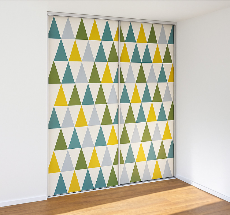 Nálepky na nábytok minimalistické trojuholníky - Tenstickers