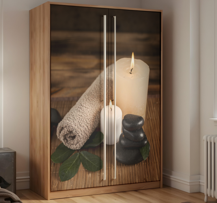 Nálepky na nábytok pokojná kúpeľňová scéna - Tenstickers