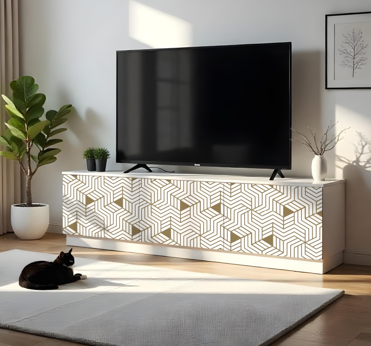 nálepky na nábytok škandinávske 3d kocky - Tenstickers