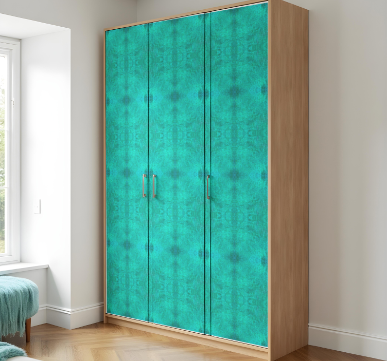 Nálepky na nábytok tyrkysový textúrovaný vzor - Tenstickers