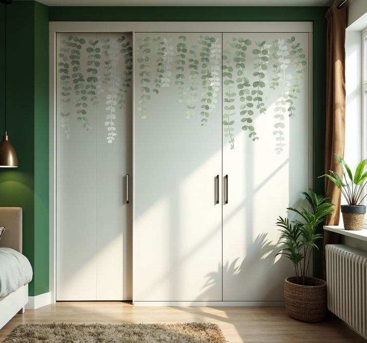 nálepky na nábytok závesné rastliny - Tenstickers