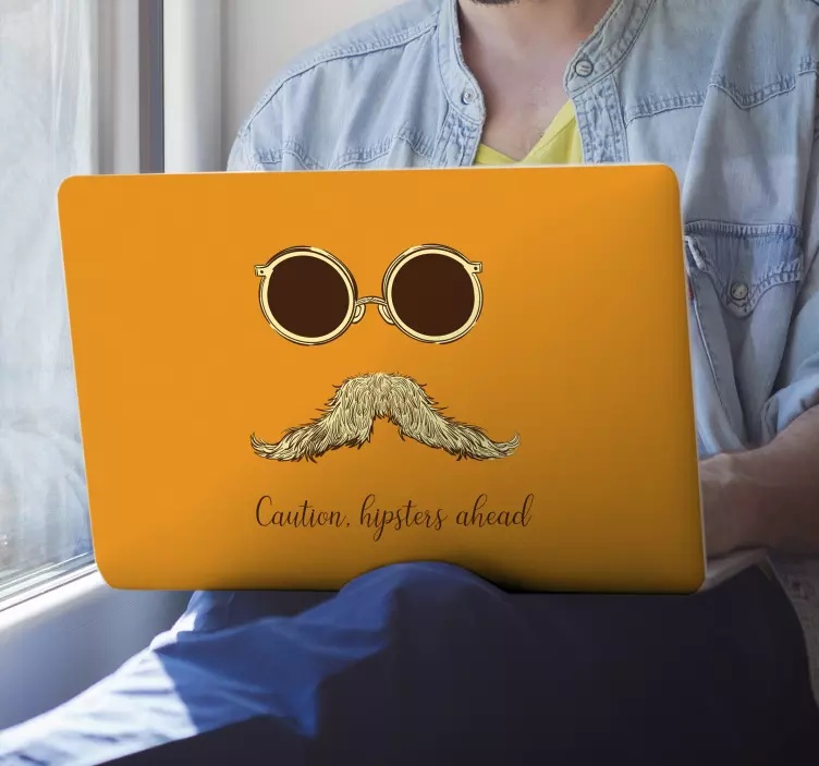 Hipster štýl koncept skiny notebooku - Tenstickers
