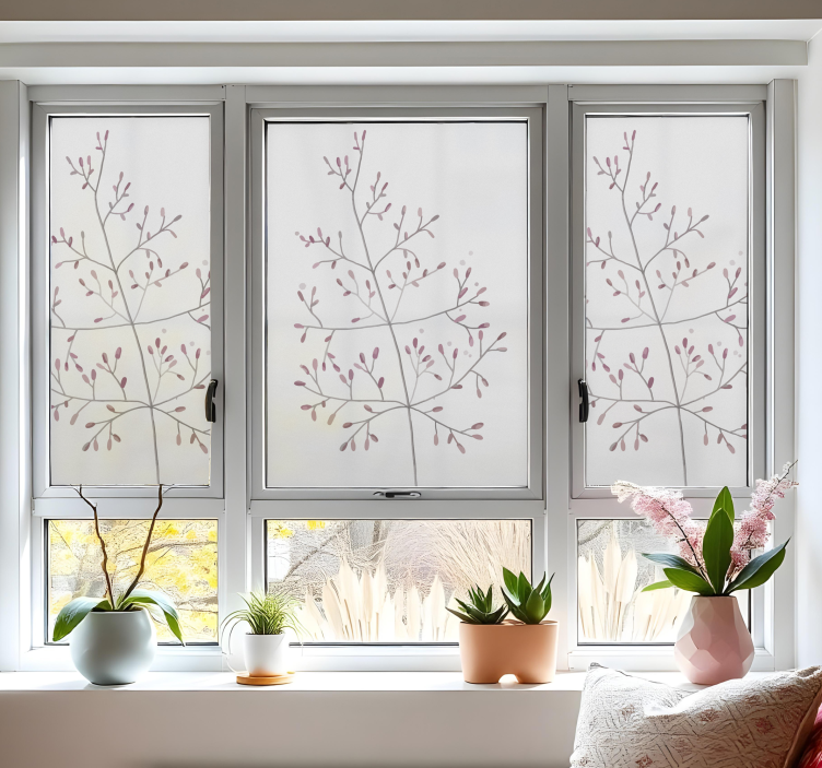 nálepka na okno drobné konáre - Tenstickers