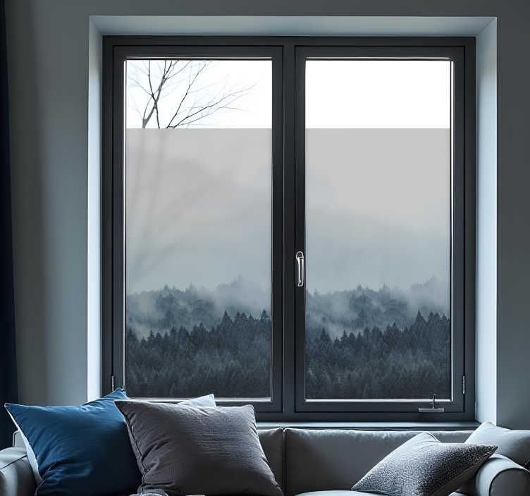 nálepka na okno hmlový les - Tenstickers