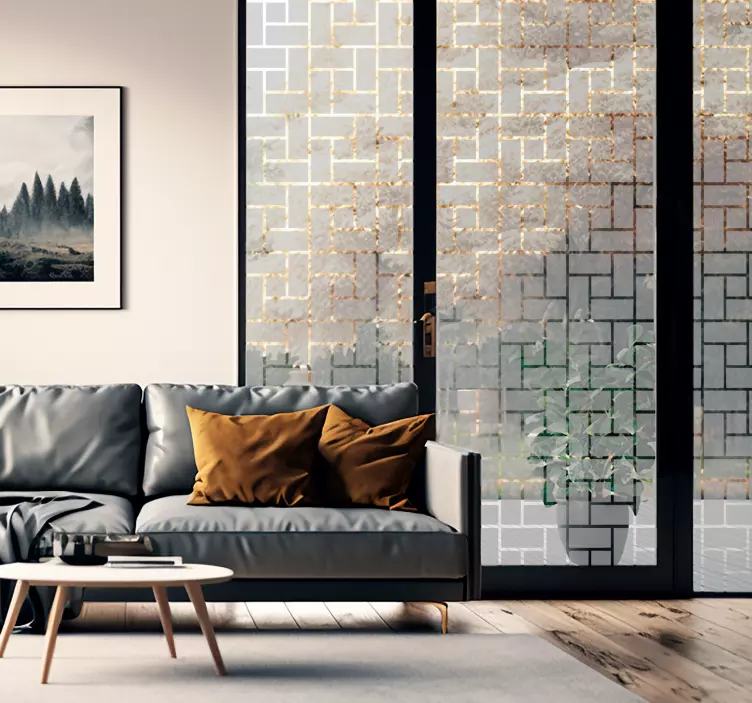 nálepka na okno translúcido ladrillos - Tenstickers