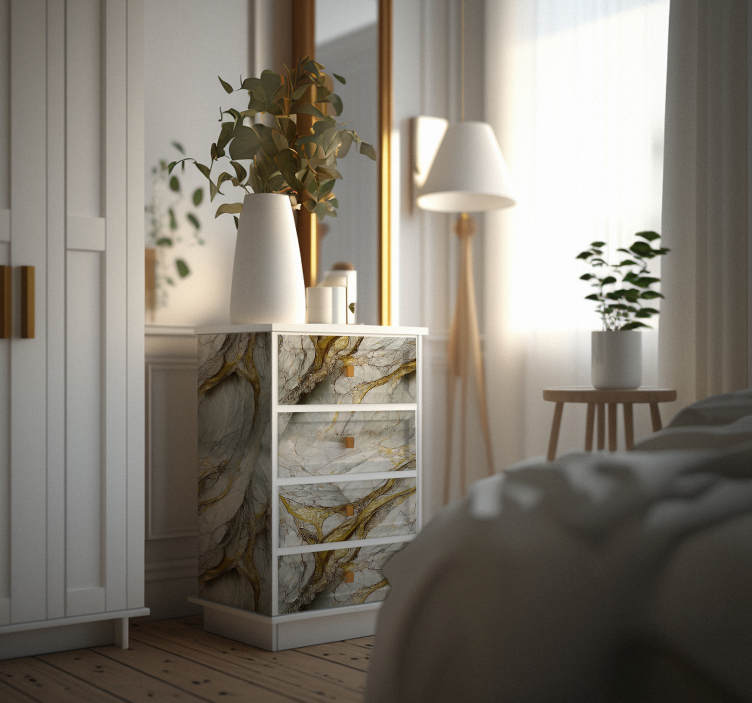 nálepky na nábytok normandský mramor - Tenstickers