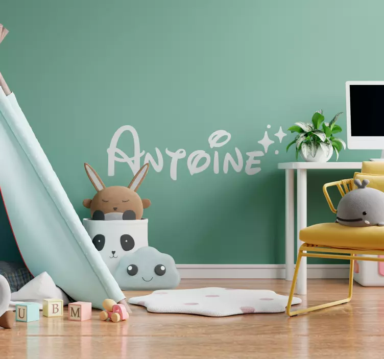 nálepky do detskej izby meno s hviezdičkami - Tenstickers