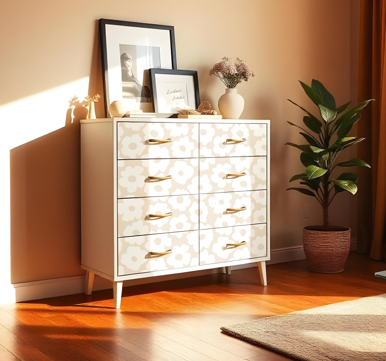 nalepky na stenu zvierata biely mak - Tenstickers