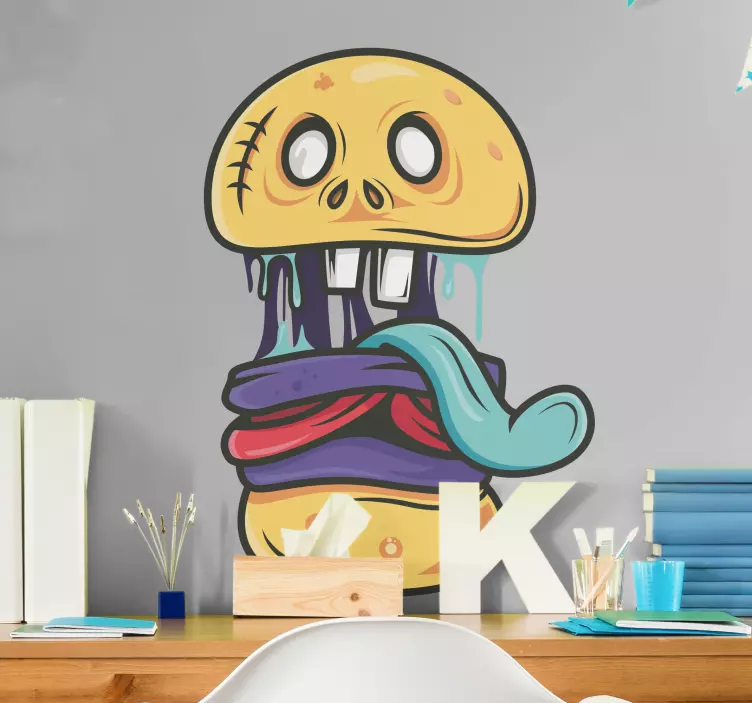 nalepky na stenu zvierata hravé kreslené monštrum - Tenstickers