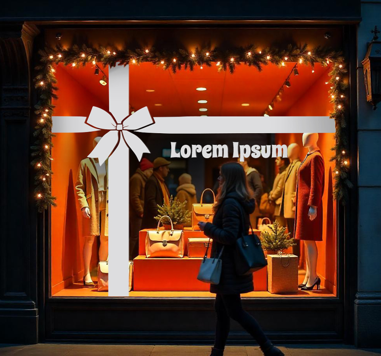 nalepky na stenu zvierata personalizovaná darčeková stuha - Tenstickers