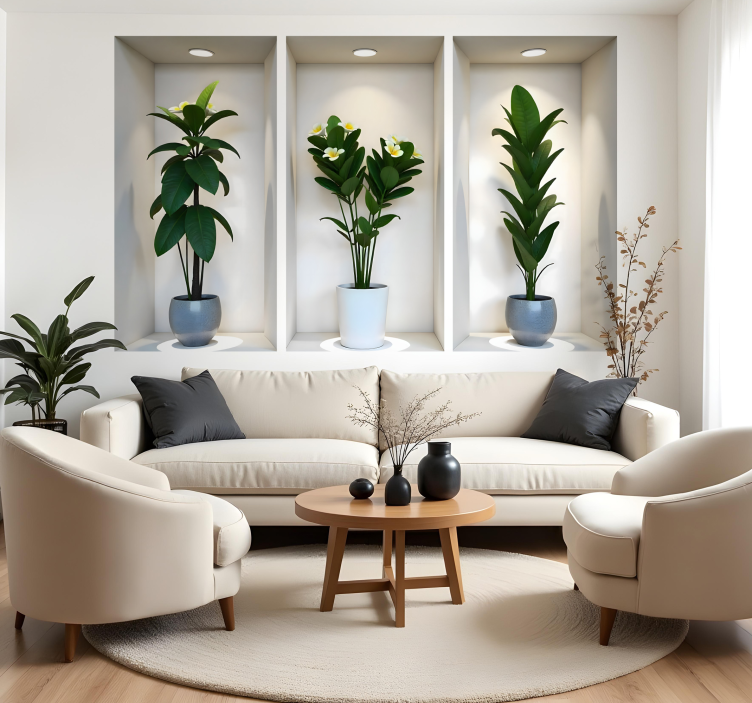 nalepky na stenu zvierata rastliny v malých priestoroch - Tenstickers