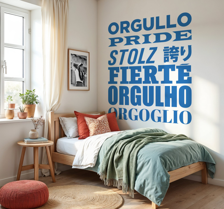 nalepky na stenu zvierata slová hrdosti - Tenstickers