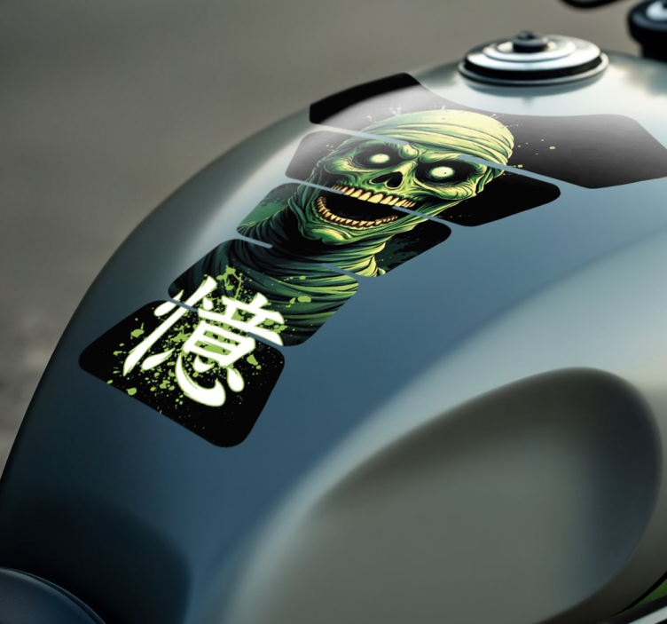 Nálepka na motorku smrť múmie - Tenstickers