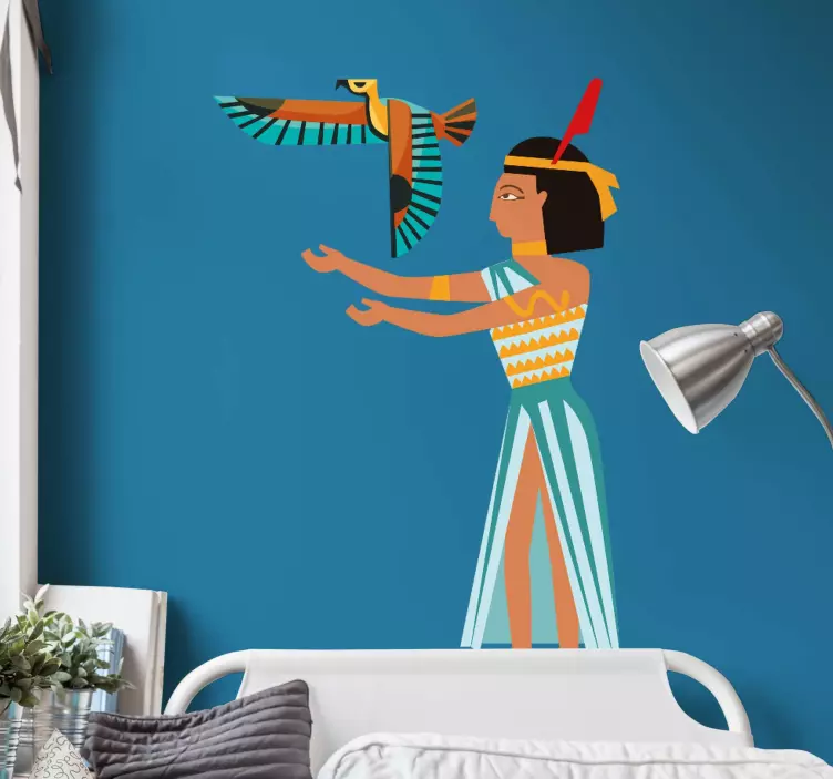 nalepky na stenu zvierata staroegyptský znak - Tenstickers