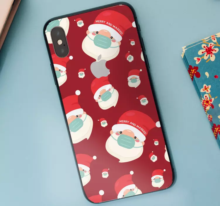 nalepky na stenu zvierata veselé tváre santu - Tenstickers