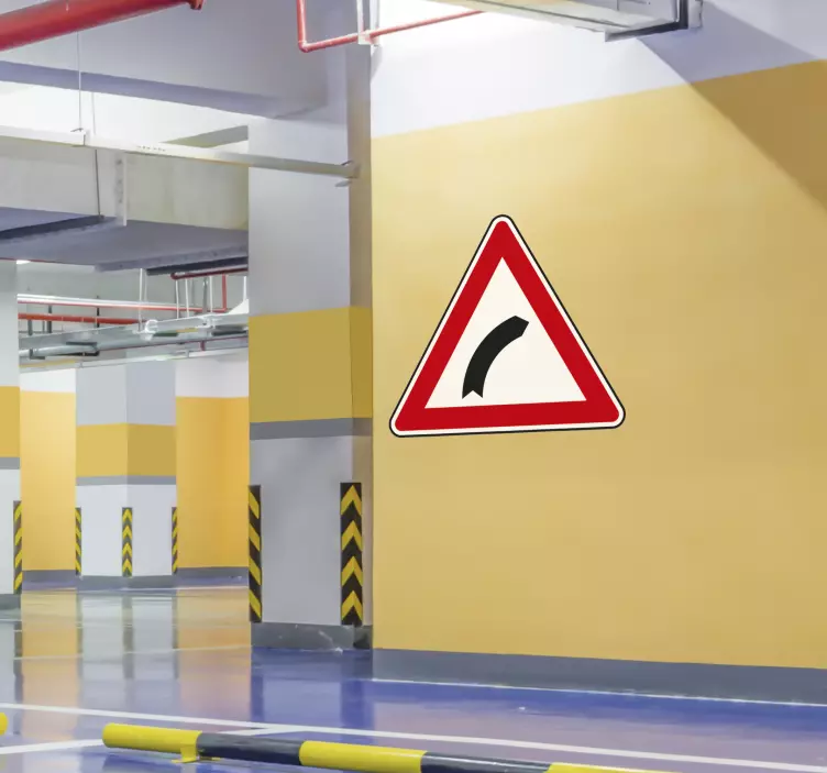 nalepky na stenu zvierata zakrivený smerový ukazovateľ - Tenstickers