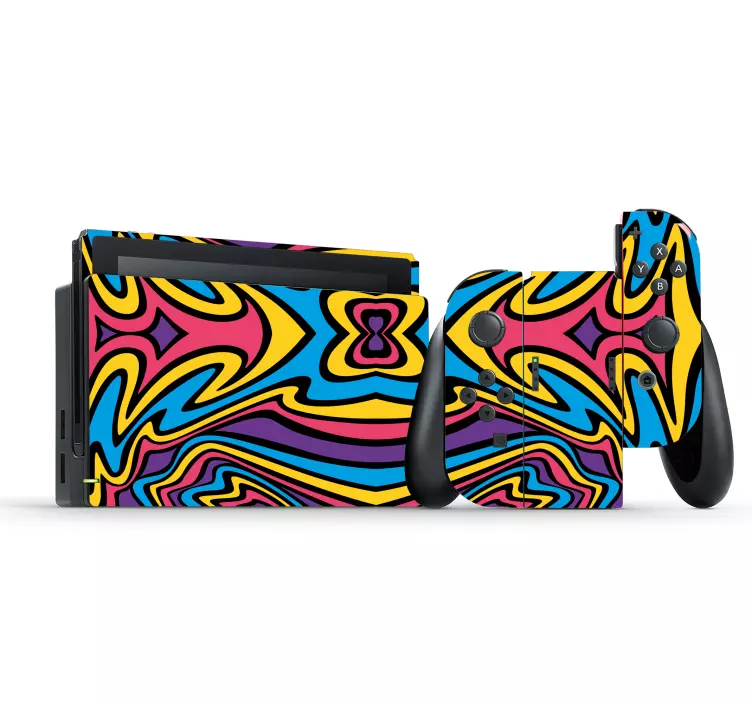 nalepky na stenu zvierata žiarivý farebný dizajn - Tenstickers