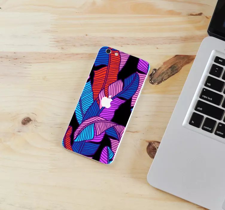 nalepky na stenu zvierata živé motívy listov - Tenstickers