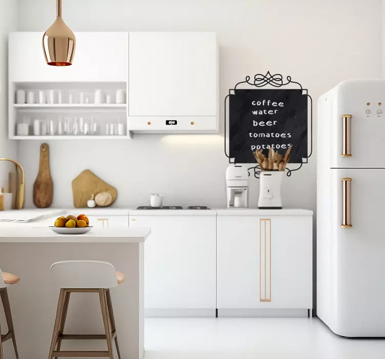 vintage nalepky Štvorcová vintage tabuľa - Tenstickers