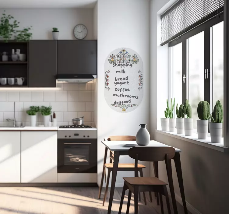 vintage nalepky Tabuľa na vývisky v bielej - Tenstickers