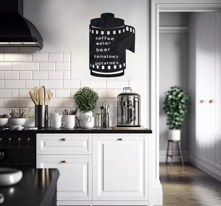 vintage nalepky vintage fotografia Čierna doska - Tenstickers