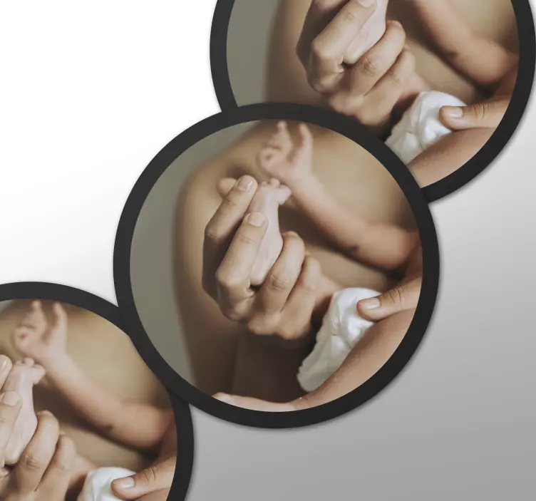 Nalepky na stenu zvierata kruhové ikony na nahrávanie - Tenstickers