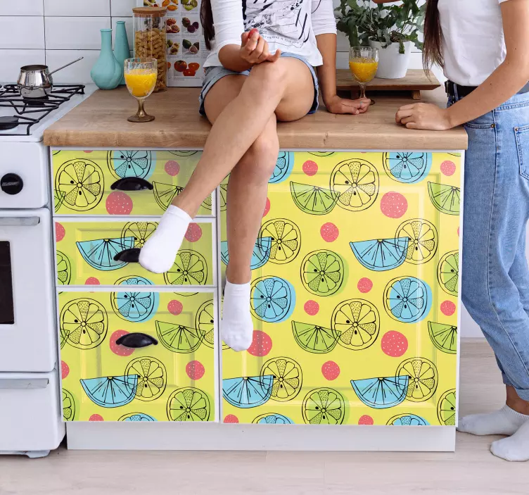 Nalepky na stenu zvierata s ovocným vzorom - Tenstickers