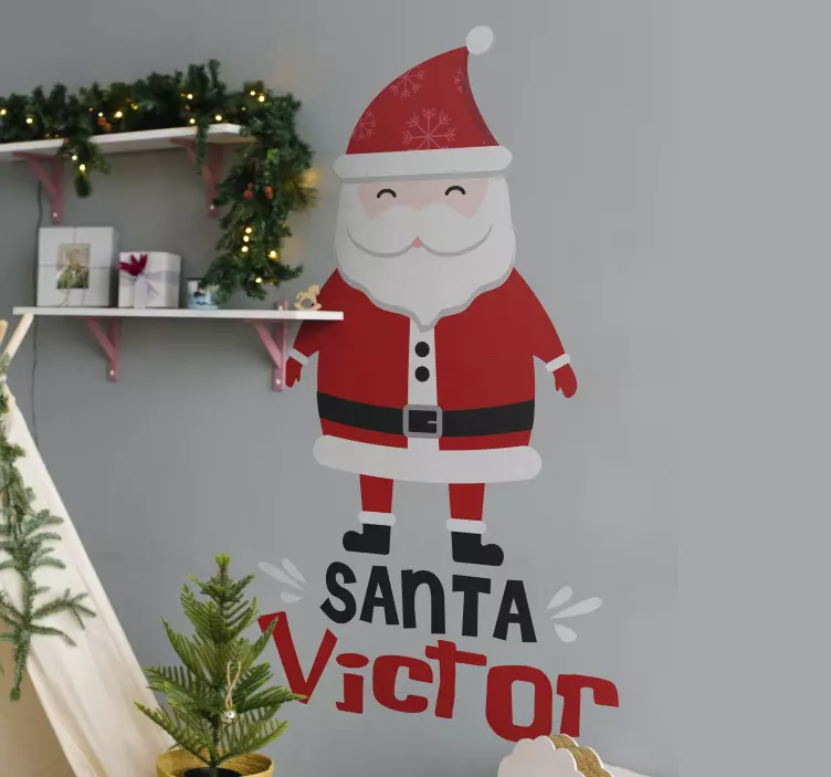 Vianočné nálepka pre santa claus a hohoho - Tenstickers