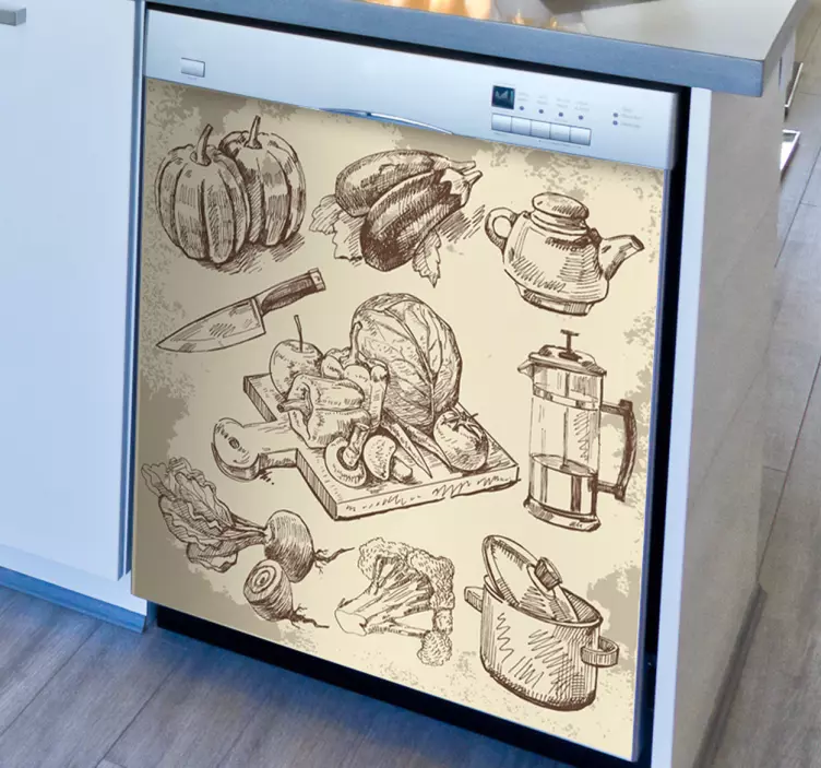 Nálepky na vinobranie jedlo - Tenstickers